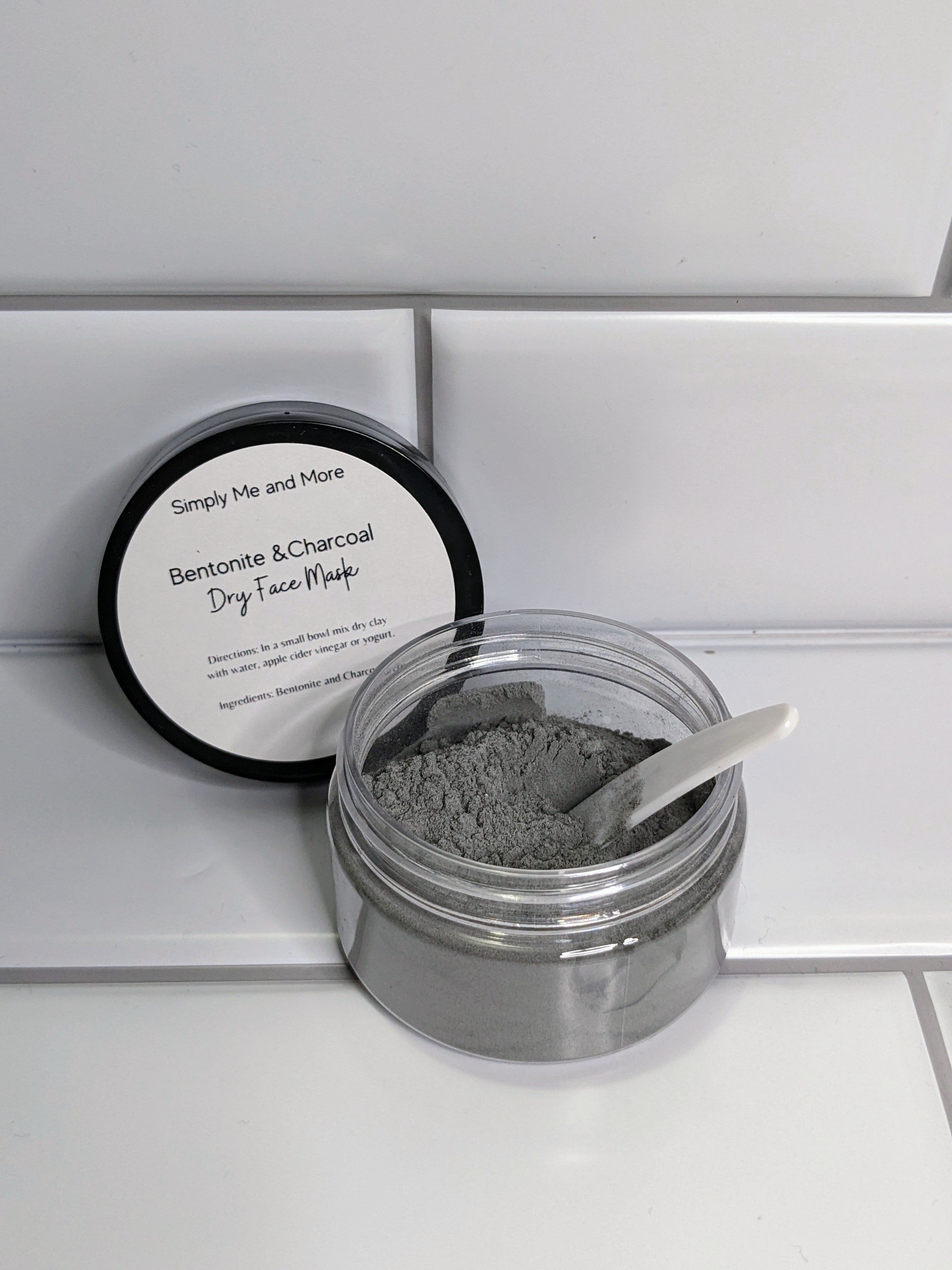 Dry Bentonite and Charcoal Face Mask Simply Me and More