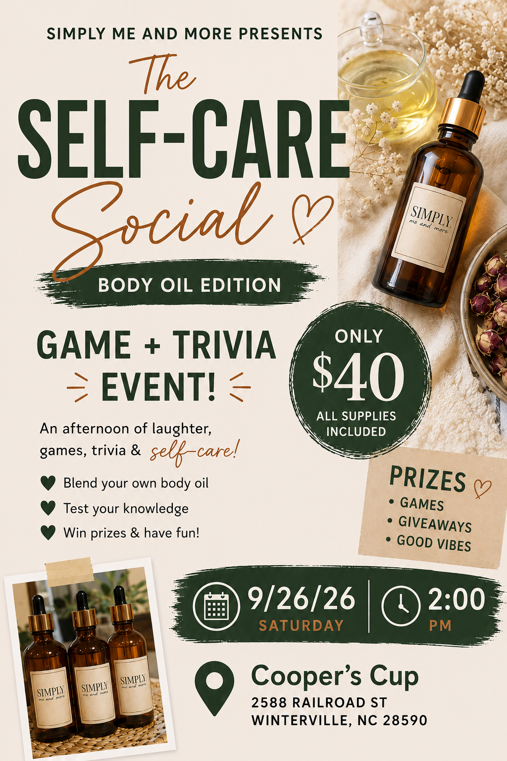 The Self-Care Social Body Oil Edition- GAMES & TRIVIA