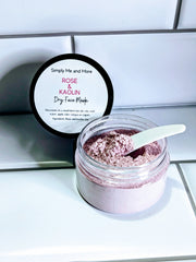 Dry Kaolin and Rose Face Mask
